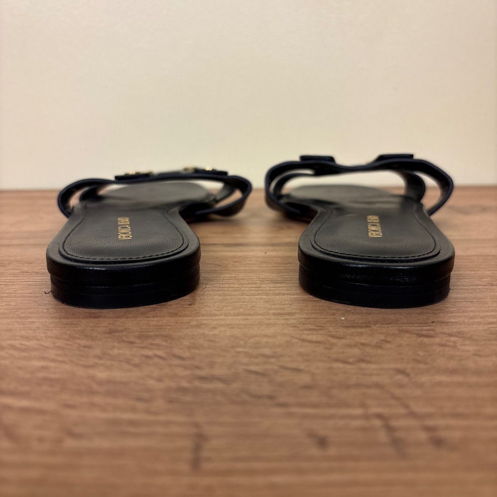 VERONICA BEARD Womens Via Slide Sandal Size 7.5 Black‎ Leather Studded Designer - Picture 11 of 12